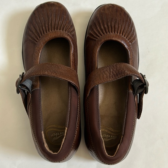 DANSKO Kitty Mary Janes Brown Clogs Leather sz EU41 = US 10.5/11 - Picture 9 of 16